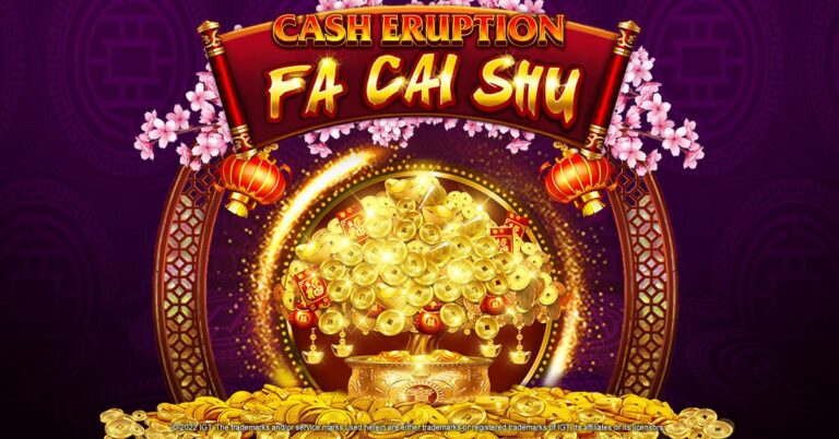 Cash Eruption Fa Cai Shu title artwork with a golden money tree