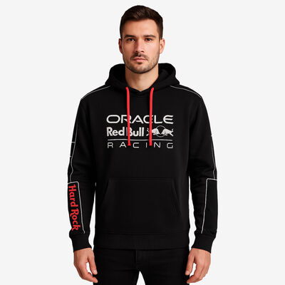 Oracle Red Bull Racing Piping Pullover Hoodie in Black