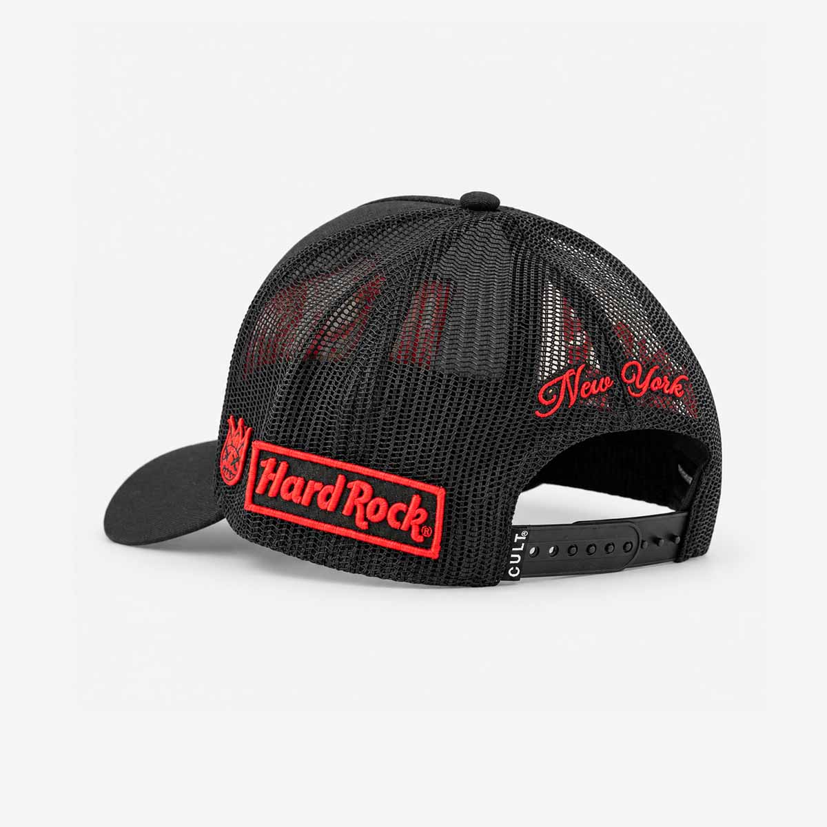 Hard Rock x Cult GNR Mesh Embroidered Trucker Hat in Black image number 4