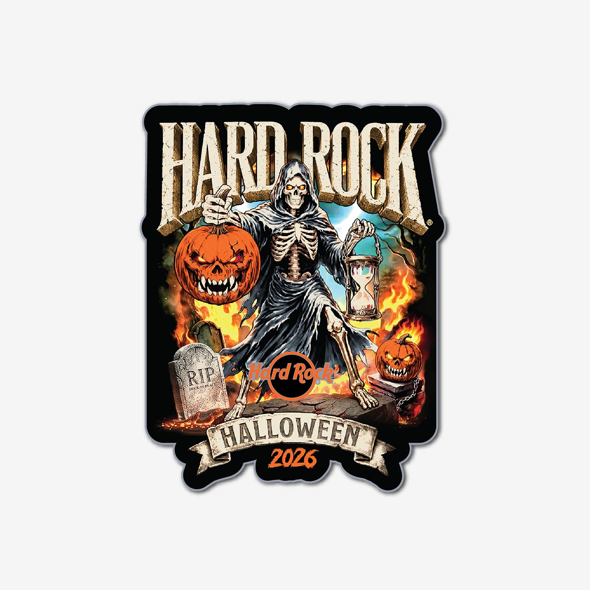 Limited Edition Halloween 2026 Grim Reaper Glow Pin image number 1